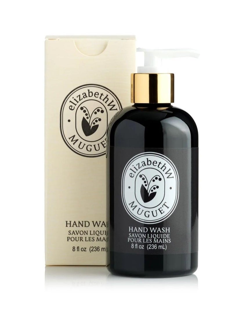 elizabeth W Muguet Hand Wash, 8 Fluid Ounces, Clear
