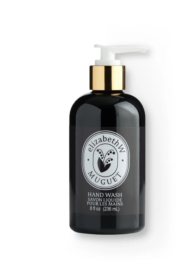 elizabeth W Muguet Hand Wash, 8 Fluid Ounces, Clear