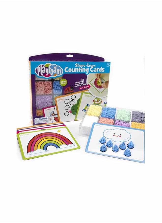 Educational Insights Playfoam Shape & Learn Counting Set, Flash Card Set, Fidget, Sensory Toys, Preschool Kindergarten Classroom Essentials, Ages 3+