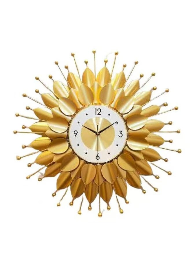 Golden modern art wall clocks