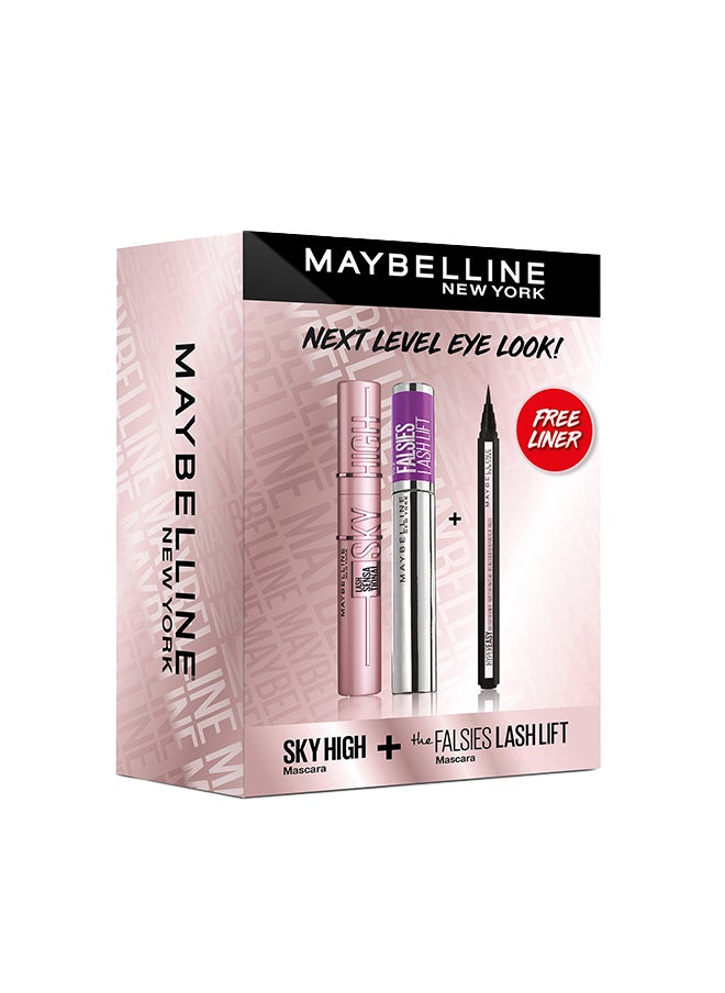 Your Next Level Eye Look - 1 Sky High Mascara, 1 Hyper Easy Liner And 1 Falsies Lash Lift Mascara Set, Special Offer