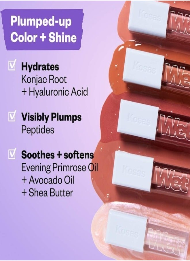 Kosas Plump & Juicy Lips Trio – Ultra-Hydrating, High-Shine Lip Set