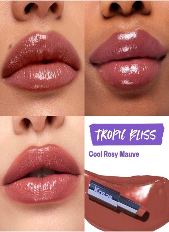 Kosas Plump & Juicy Lips Trio – Ultra-Hydrating, High-Shine Lip Set