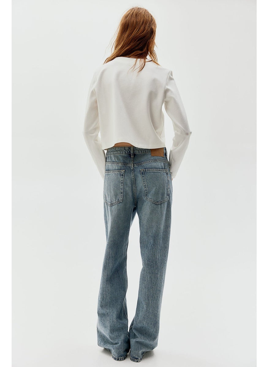 Pocket-Detail Jersey Cardigan