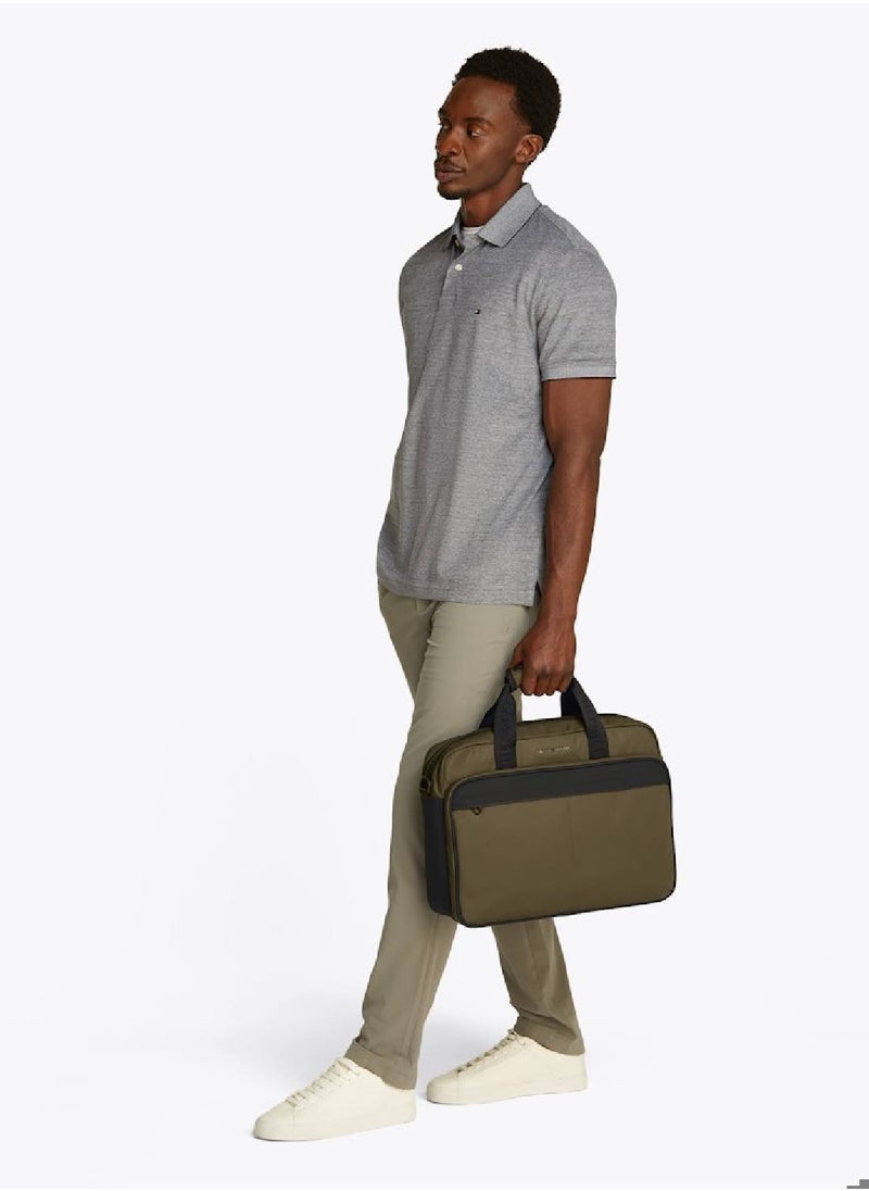 Metal Logo Laptop Bag