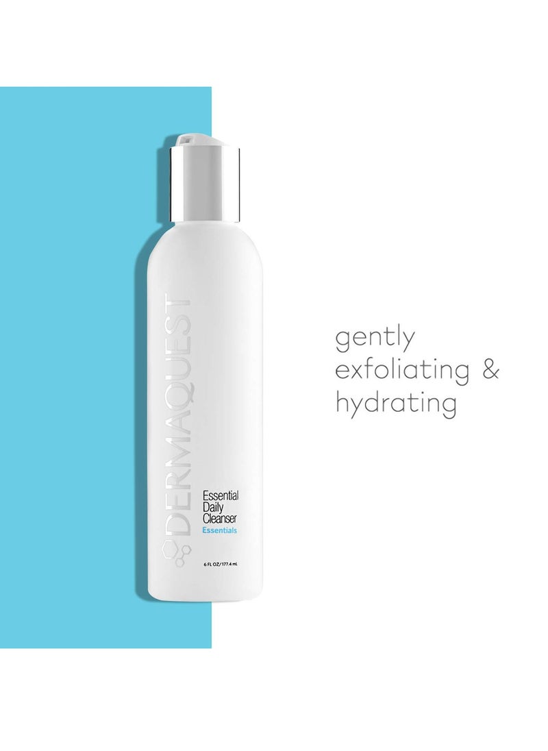 DermaQuest Essential Gentle Exfoliating Daily Facial Cleanser - For All Skin Types, Particularly Those With Sensitivities To AHA & BHA (6 oz.)