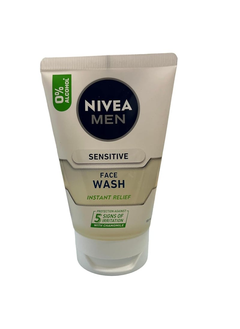 6 x NIVEA FOR MEN Sensitive Face Wash 100ml