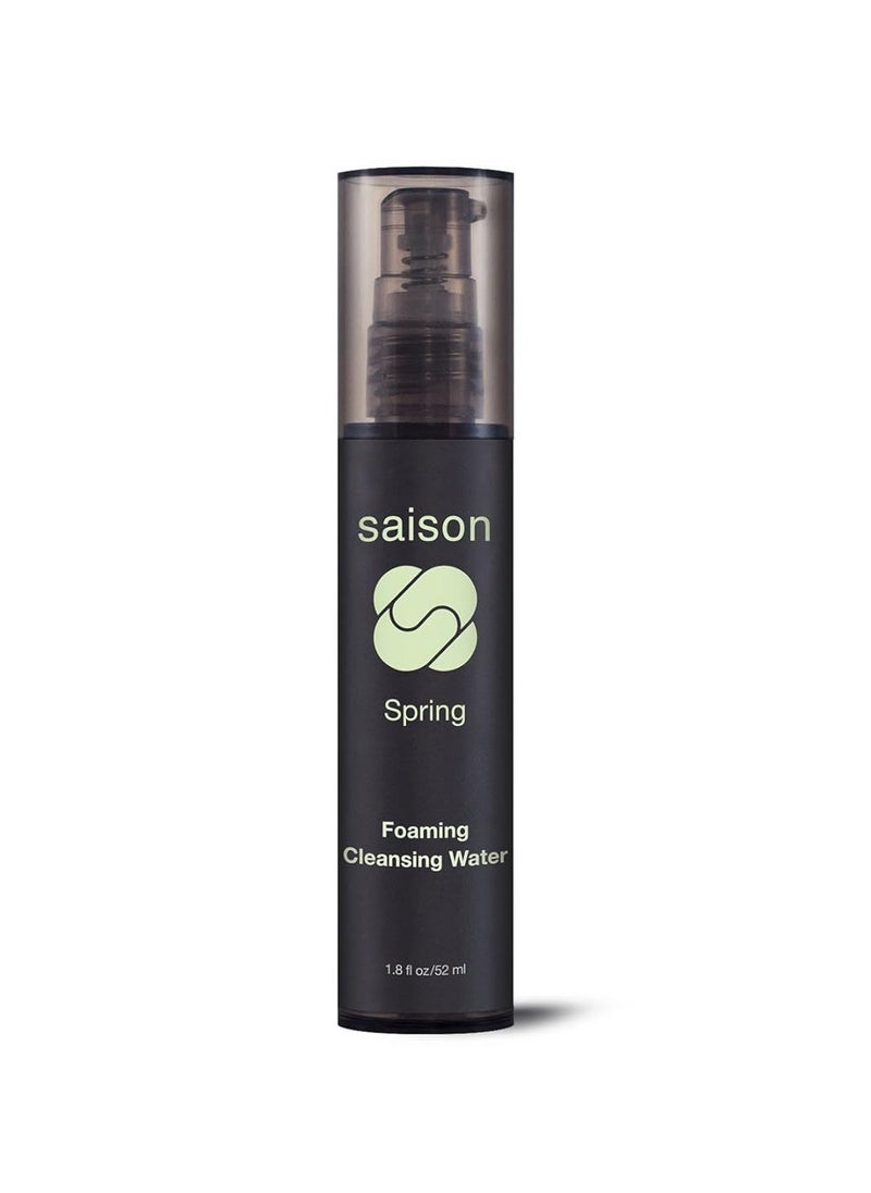 Saison Spring Foaming Cleansing Water | Organic, Natural, Vegan & Cruelty Free Beauty | Good for Normal Skin