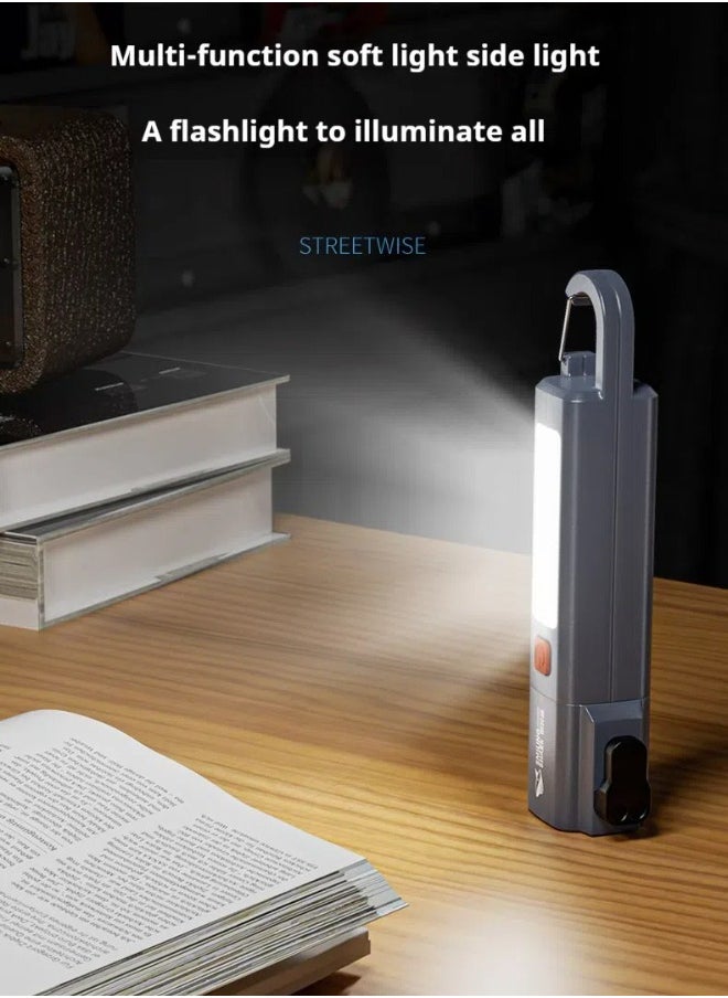 Camping Light Multifunctional flashlight that integrates Torch light rechargeable camping light  reading light  flashlight