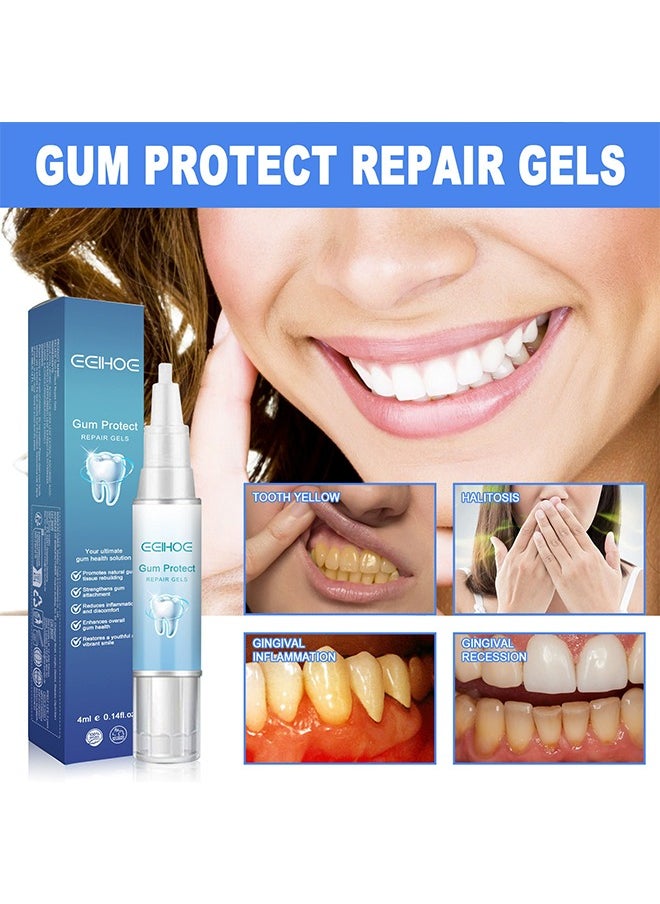Gum Protect Repair Gels-Teeth Whitening,Remove Deep Dirt ,Restore Oral Health for Men and Women 4ml