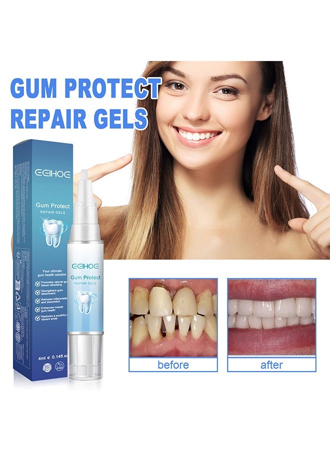 Gum Protect Repair Gels-Teeth Whitening,Remove Deep Dirt ,Restore Oral Health for Men and Women 4ml
