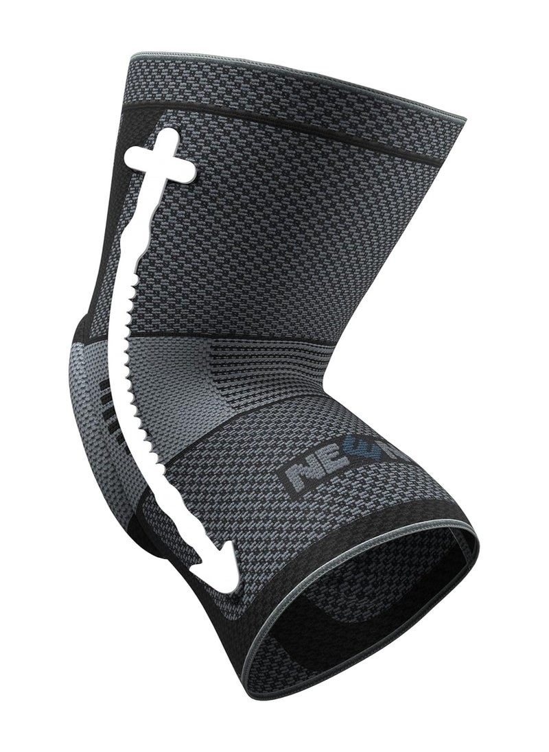 2Pcs Professional Knee Brace for Pain Relief, Medical Knee Compression Sleeve, Knee Support with Horizontal Knit Tech for Meniscus Tear, ACL(L Size)
