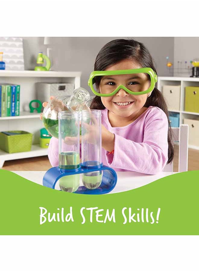 Learning Resources Primary Science Deluxe Lab Set, 20 Kids Science Experiments, Realistic Lab Tools for Kids, Preschool STEM Toys, Test Tubes for Kids, 45-Piece, Ages 3+