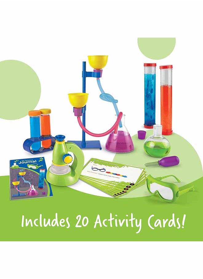 Learning Resources Primary Science Deluxe Lab Set, 20 Kids Science Experiments, Realistic Lab Tools for Kids, Preschool STEM Toys, Test Tubes for Kids, 45-Piece, Ages 3+