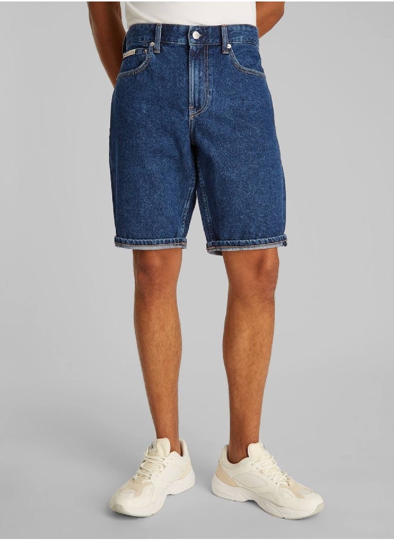 Men's Denim Shorts - Cotton, Blue