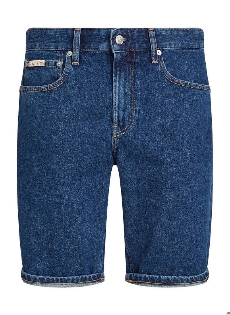 Men's Denim Shorts - Cotton, Blue