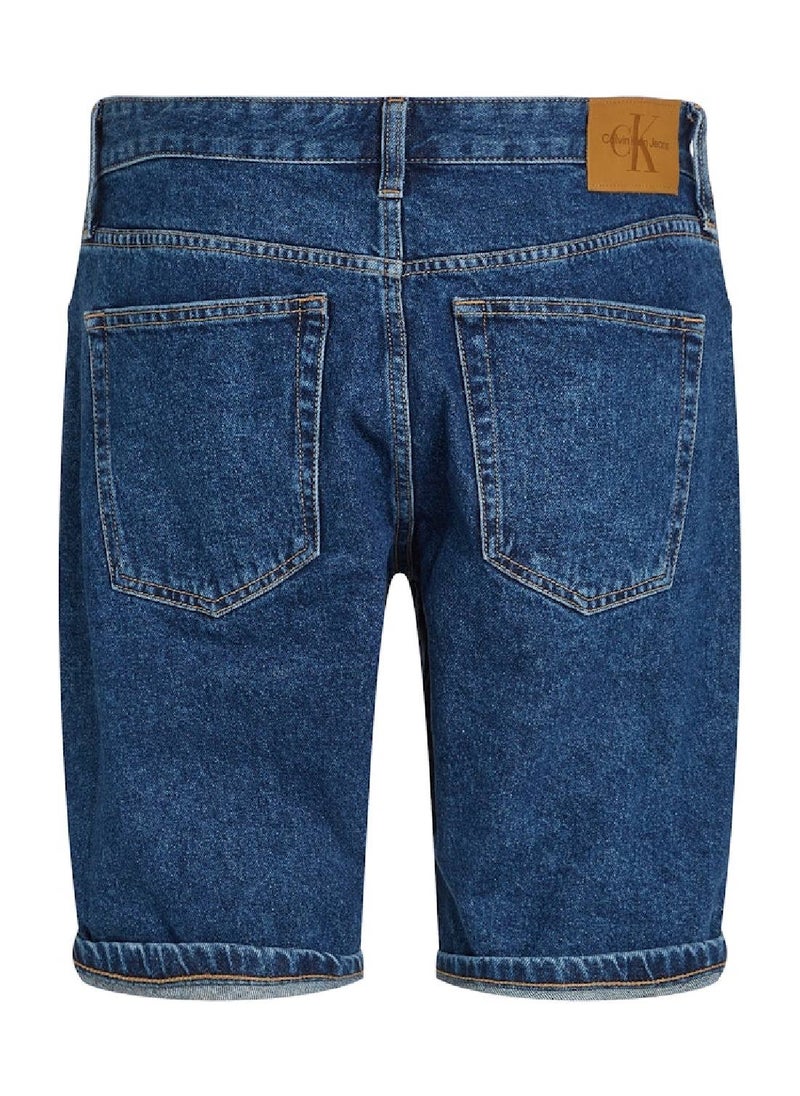 Men's Denim Shorts - Cotton, Blue