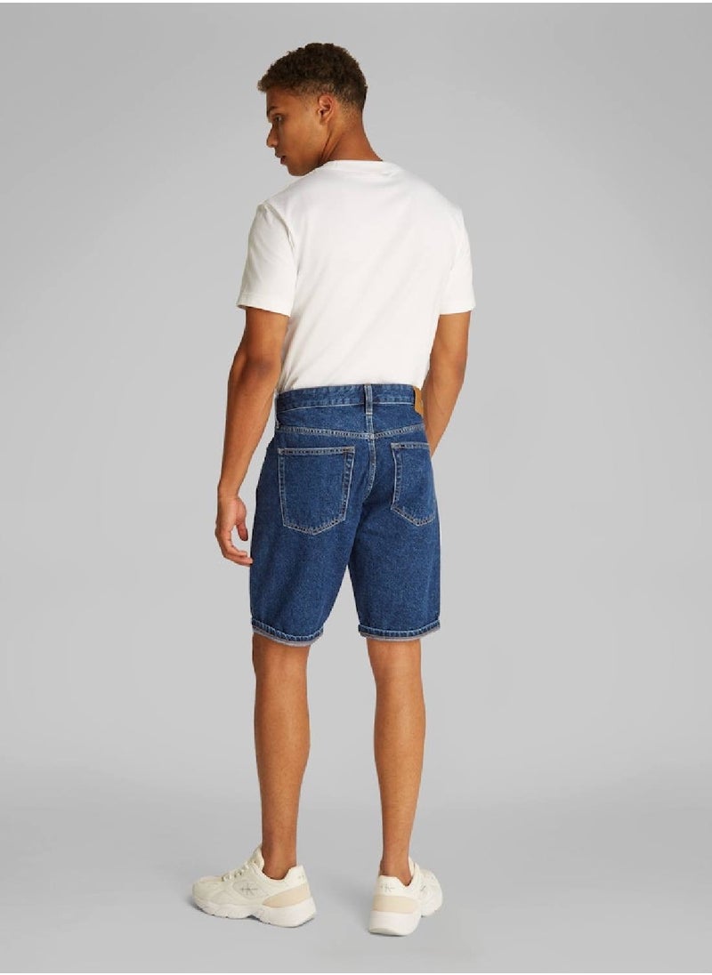 Men's Denim Shorts - Cotton, Blue