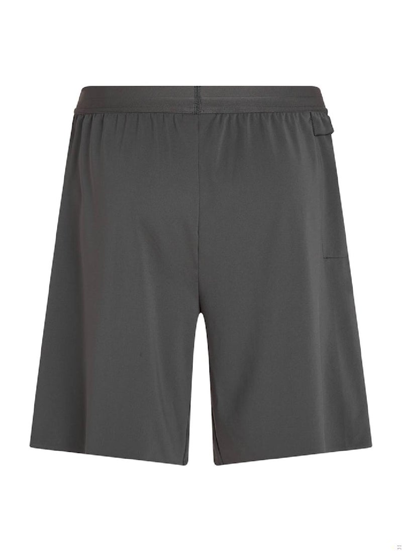 Men's Gym Shorts - Polyester, Grey