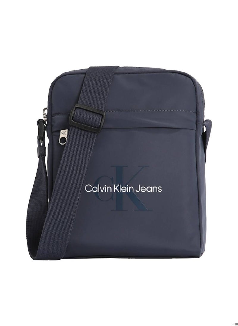 Men's Sports Reporter Crossover Bag - Polyester, Blue