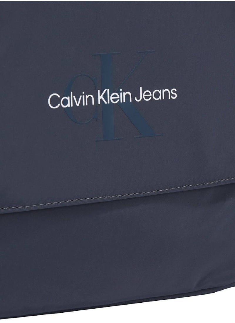 Men's Sports Essential Crossover Flap Bag - Polyester, Blue
