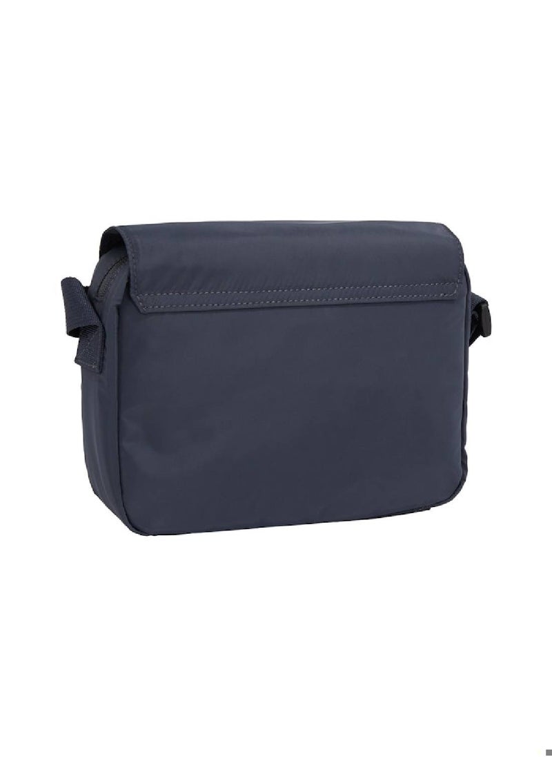 Men's Sports Essential Crossover Flap Bag - Polyester, Blue