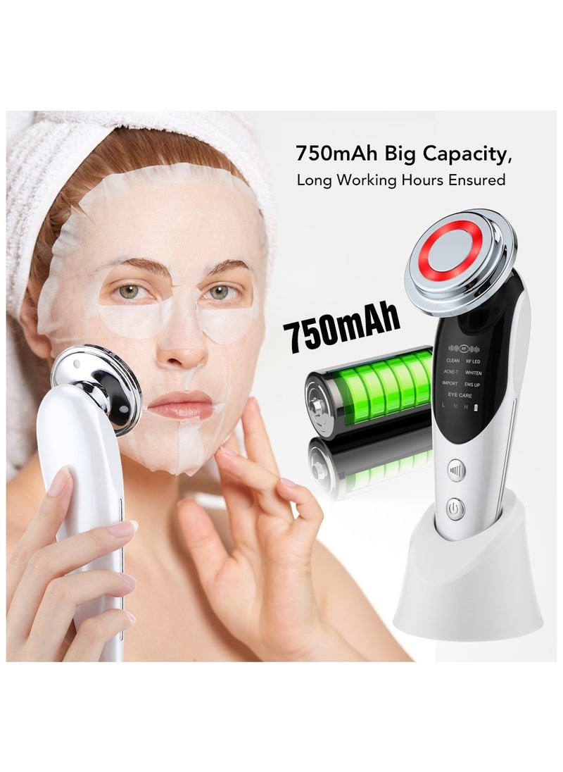 Face Lifting Wrinkle Removal EMS 7 in 1 Electrotherapy LED Facial Massager