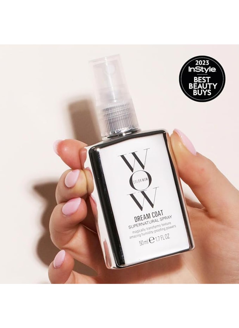 Dream Coat Supernatural Spray, 50ml – Travel-Friendly Anti-Frizz Hairspray for Humidity Protection