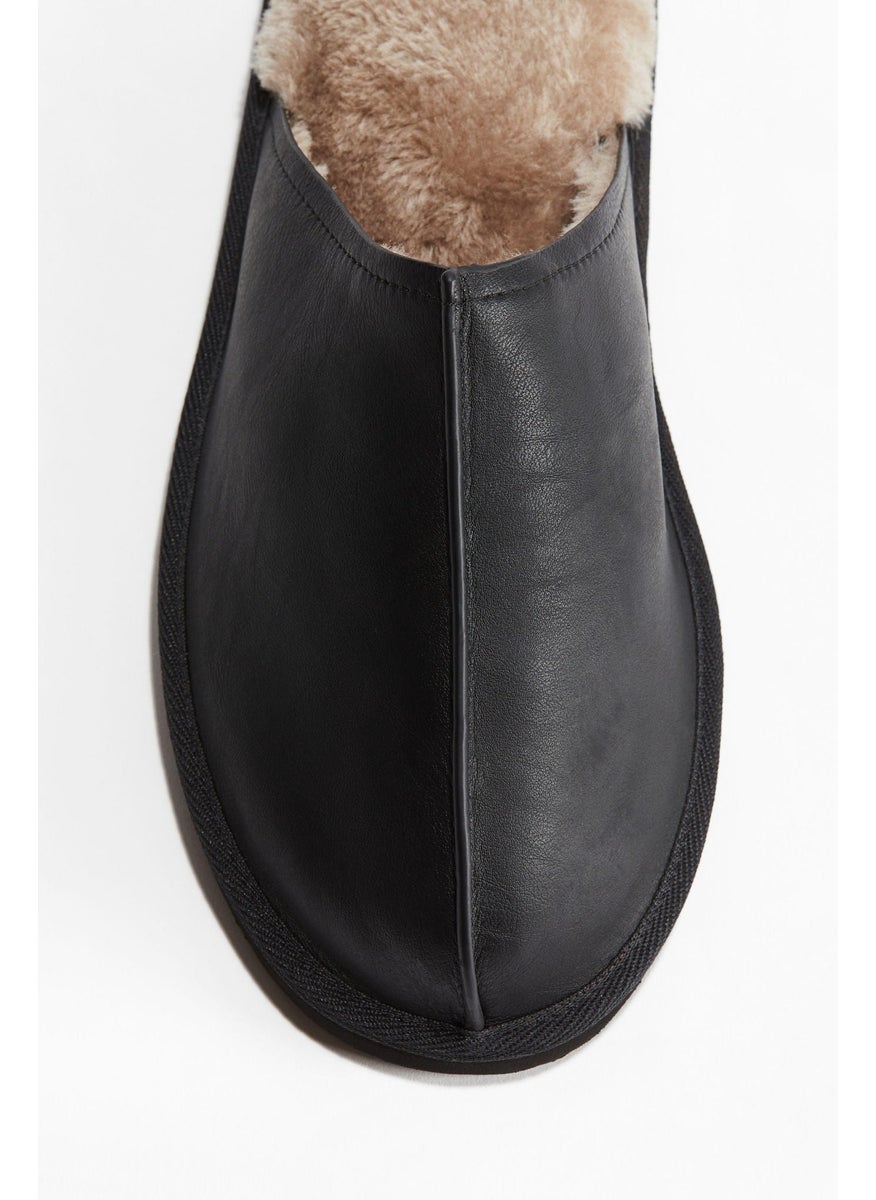 Pile-Lined Slippers