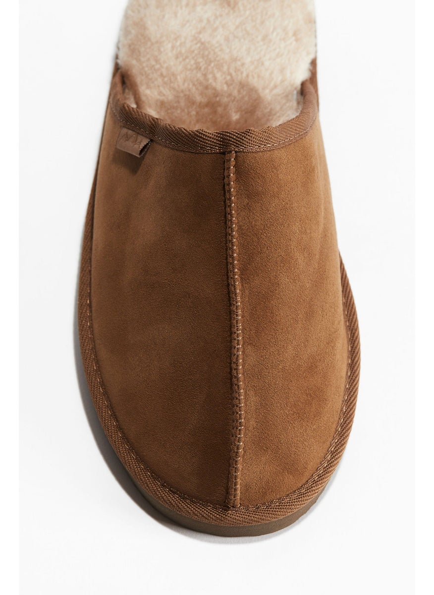 Pile-Lined Slippers