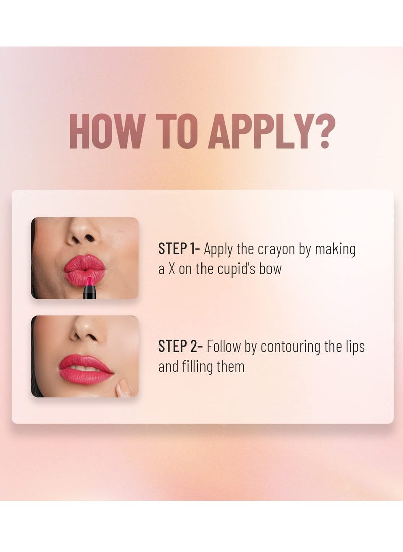 Swiss Beauty Matte Long Lasting Crayon Lipstick Ash Red 3.5G