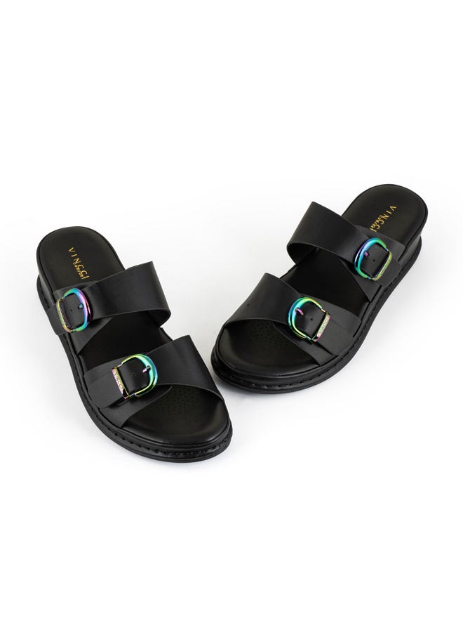 Women Multi Strap Wedge Sandals