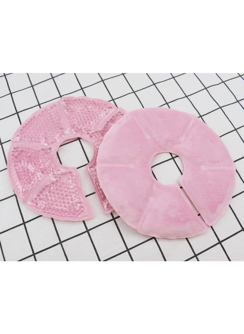 Hot Cold Gel Pads 2Pcs Feeding Therapy Ice Pack for Milk Let-Down Support Pink