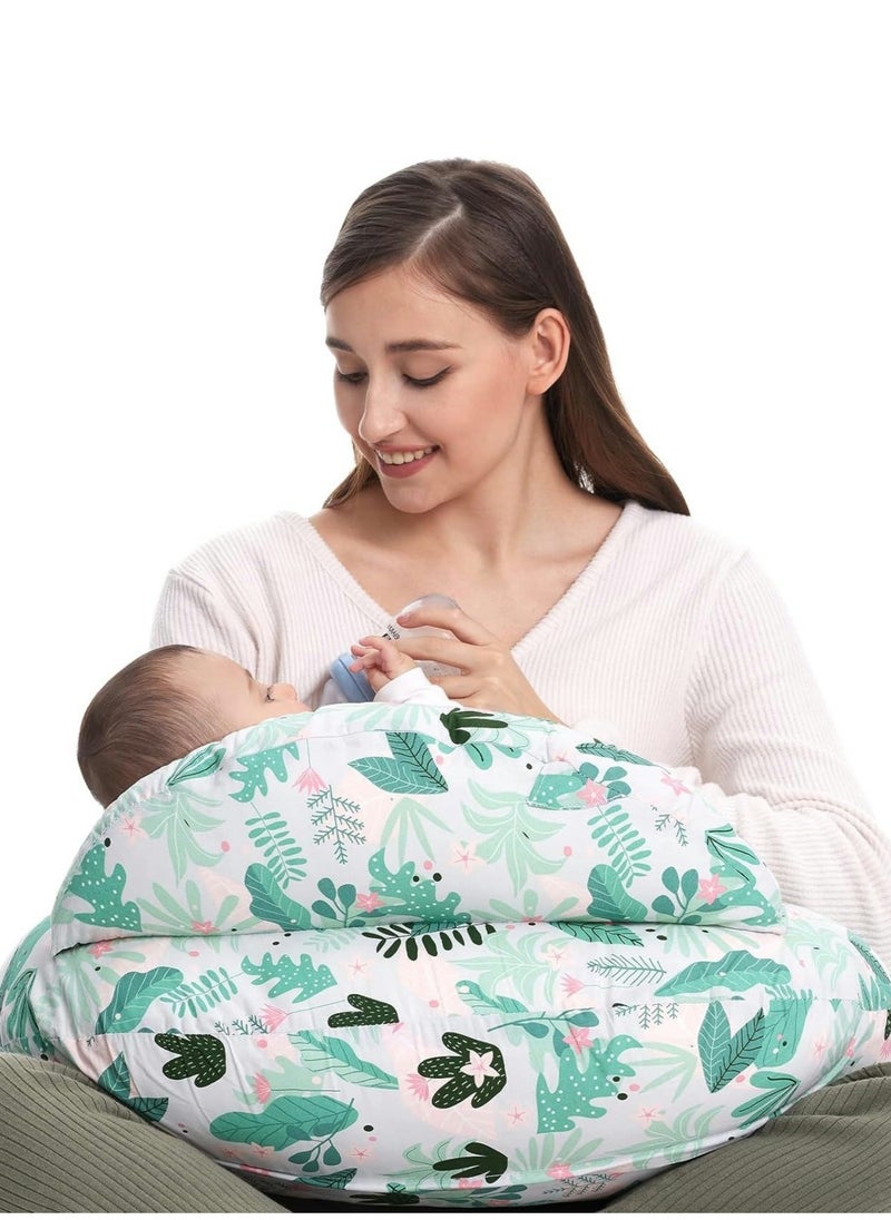 Nursing Pillows For Breastfeeding, Plus Size Portable Breastfeeding Pillow And Positioner With Original Security Fence