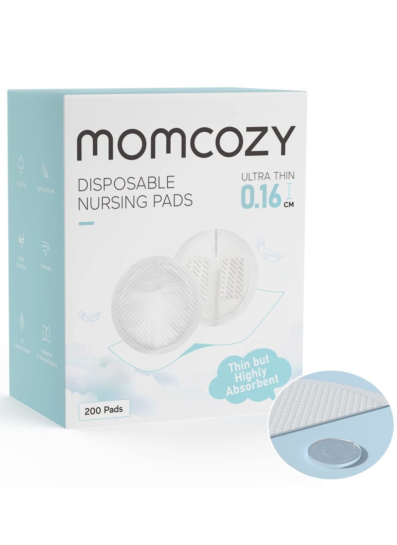 Ultra-Thin Disposable Nursing Pads, Super Absorbent and Breathable Breastfeeding Pads, Make The Breasts Light and Unburdened, 3D Shape for The Best Fit, Individually Packaged