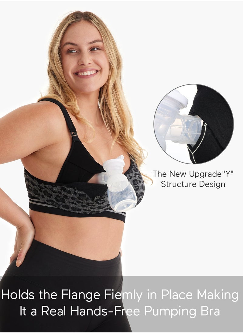 Hands Free Pumping Bra, Maternity Nursing Bras Support for Spectra, Medela, Elvie, Willow and More