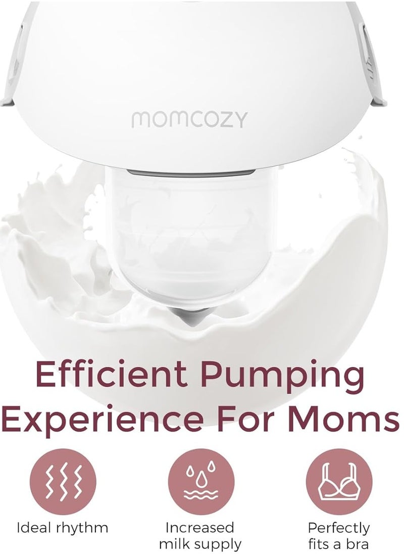 Breast Pump Hands Free Mobile Style | M6, Wearable Breastfeeding Pump Ideal Rhythm for More Milk, DoubleFit Flange More Fit u0026 Discreet with 3 Modes u0026 9 Levels