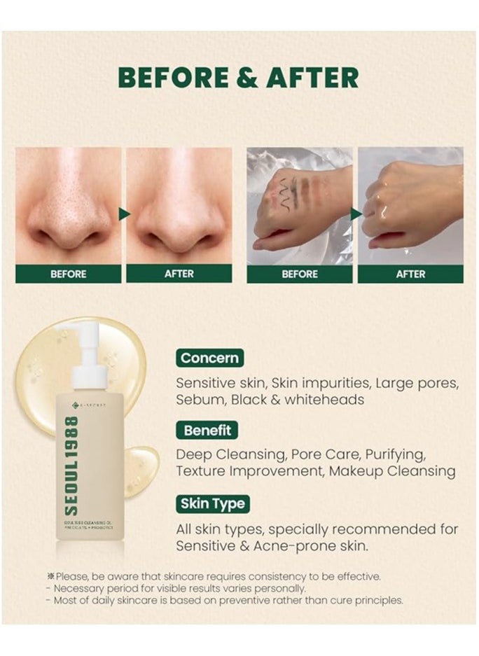 K-SECRET SEOUL 1988 Cleansing Oil : Pine Cica 1% + Probiotics 200 ml