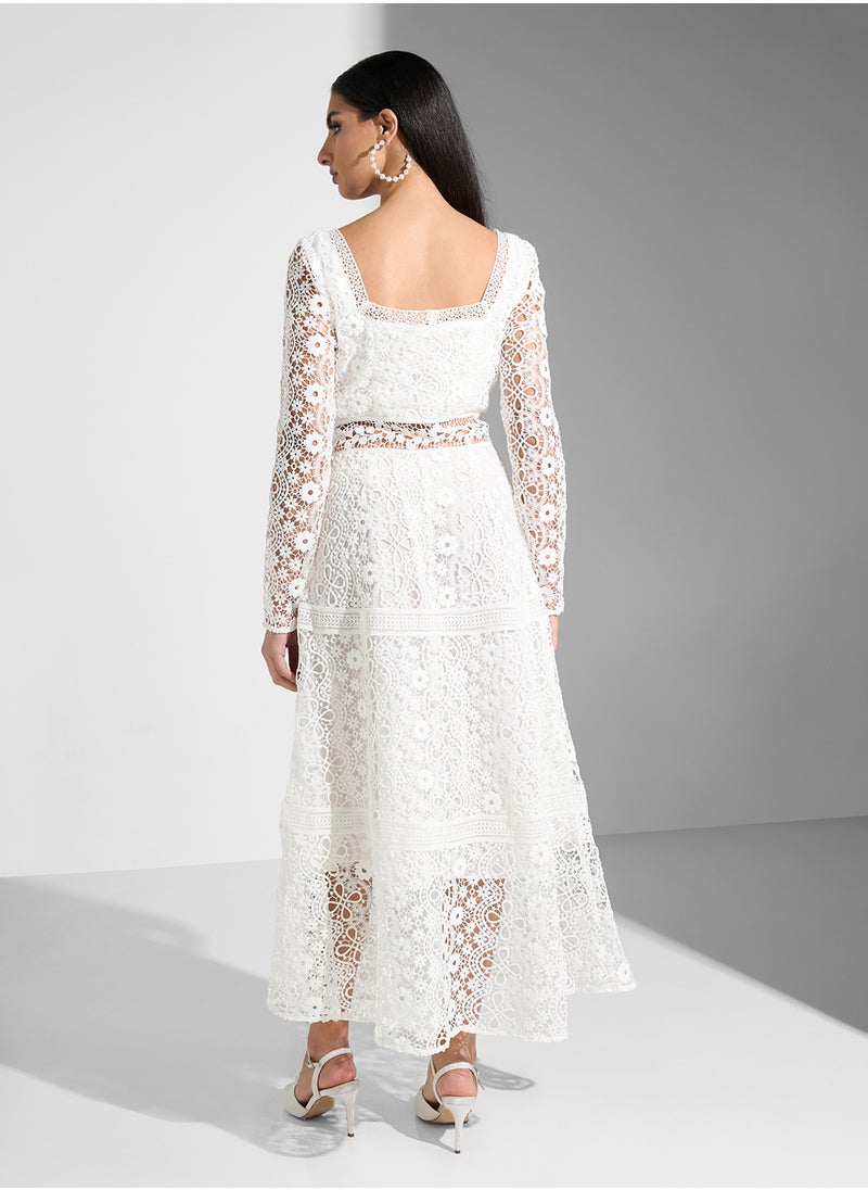 Square Neck Maxi Dress