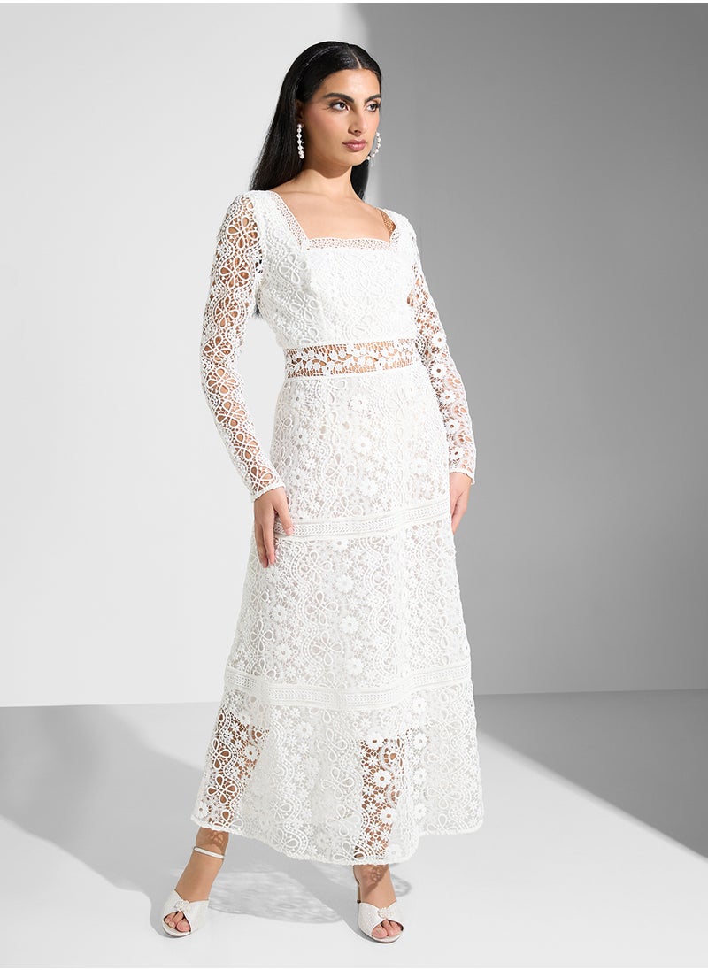 Square Neck Maxi Dress