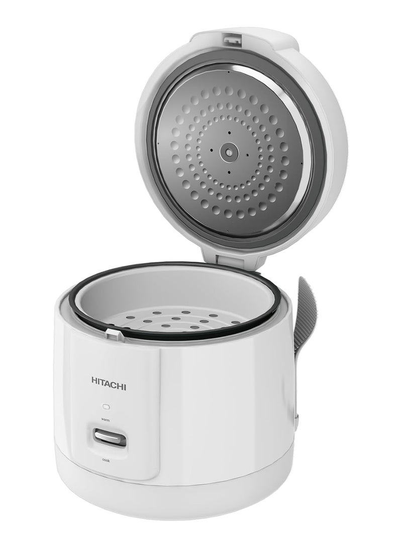 Rice Cooker 800W-950W Cooking Power, Non-stick inner pot, LED Light Display, Easy to Clean after Cooking, Keeps your food warm for up to 12 hours 1.8 L 800 W RZS18MNW White