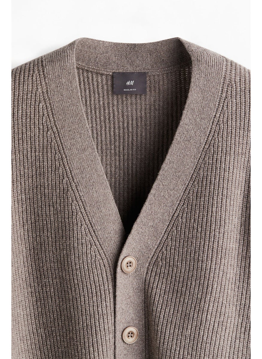 Regular Fit Wool Cardigan