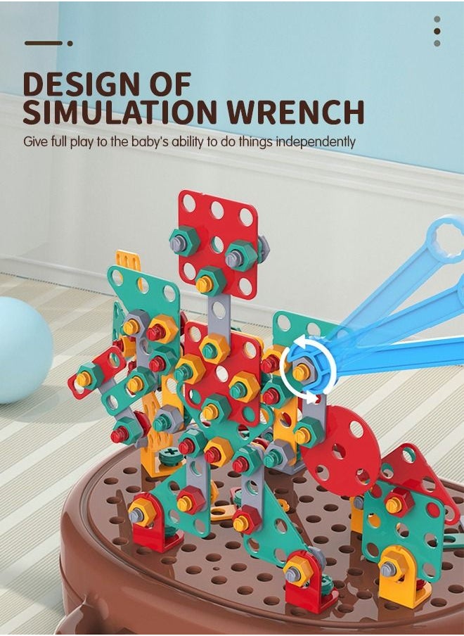 329 PCS Educational Construction Toys with Electric Drill Building Creative Puzzle Kit 2D 3D Blocks Games Tool Kits Develop Fine Motor Skills