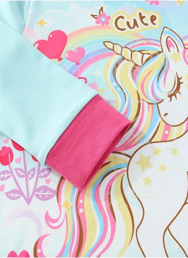 Rainbow Dreams Glow-in-the-Dark PJs for Girls