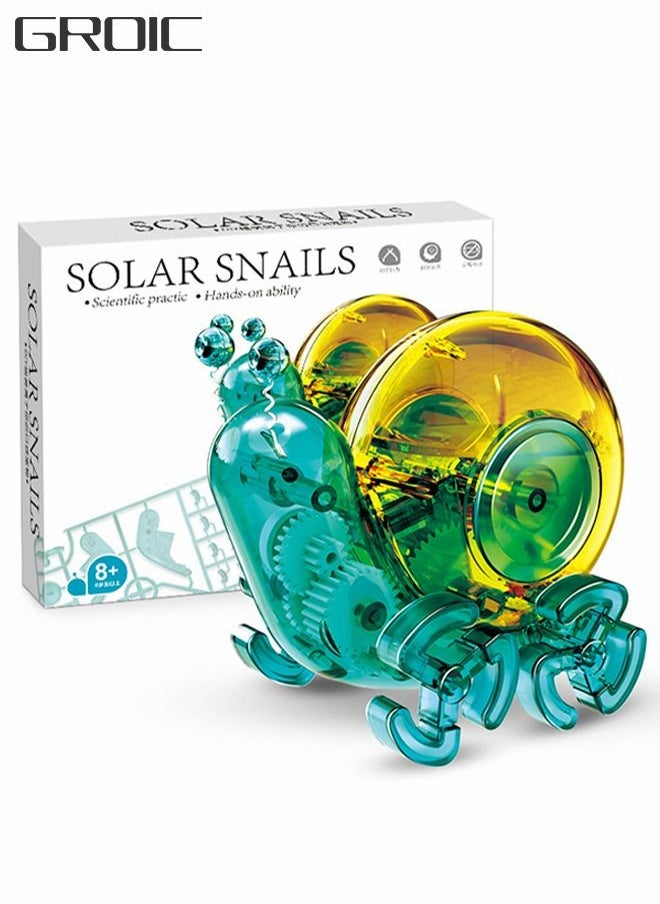 Solar Robot Toys, Snail Walking DIY Building Toys Experiment Science Kits for Kids, STEM Learning and Education System Kids- Assembly