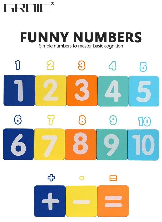 Finger Numbers Counting Toy,Learning Counting Board,Math Toys for Toddler, Number Counting Toy for Kids,Counting Matching Activities Fine Motor Skills Toys