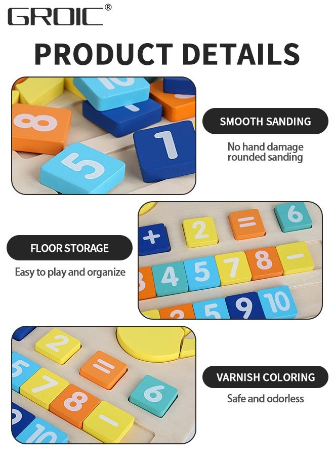 Finger Numbers Counting Toy,Learning Counting Board,Math Toys for Toddler, Number Counting Toy for Kids,Counting Matching Activities Fine Motor Skills Toys