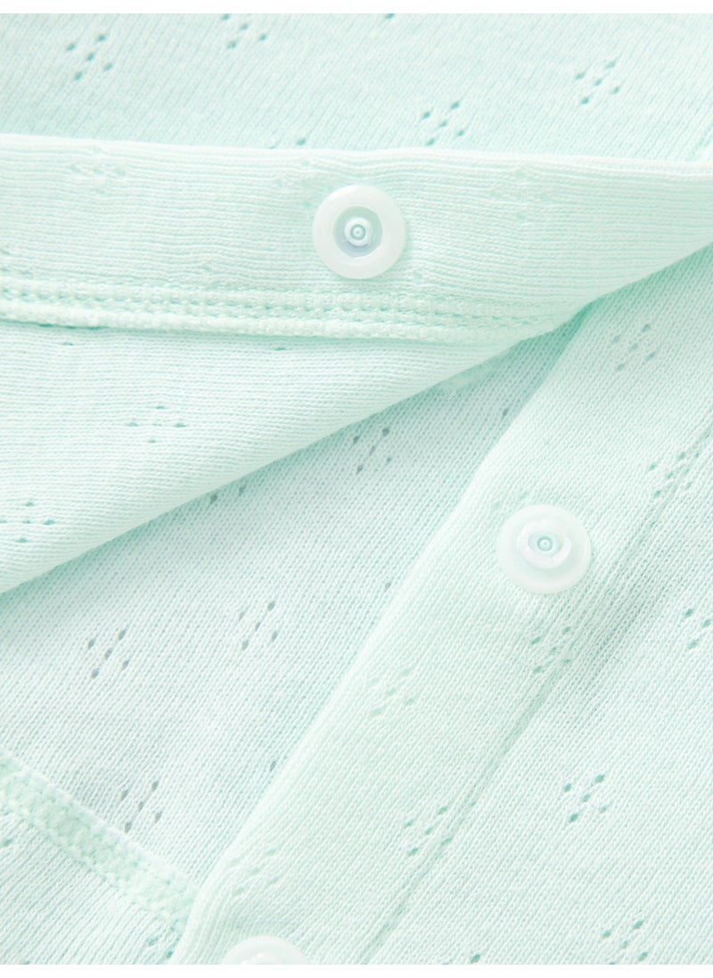 Baby Girl Knit short sleeve suit