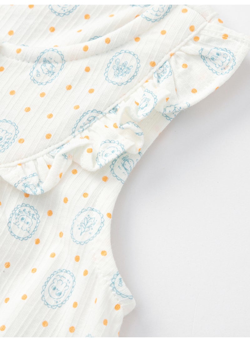 Baby Girl Knit short sleeve suit