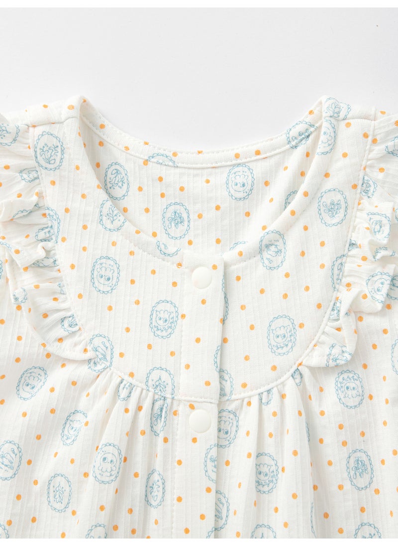 Baby Girl Knit short sleeve suit